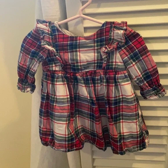 Baby Gap Tartan Plaid Christmas 3-6 Month Dress